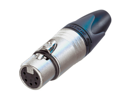 Neutrik NC5FXX 5-Pole XLR Kabeladapter Sølv