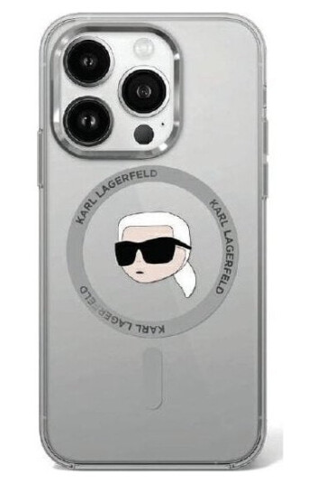 Karl Lagerfeld Karl Lagerfeld Klhmp16lhlskik Iphone 16 Pro 6.3" Czarny/Black Hardcase Iml Metal Karl Head Magsafe