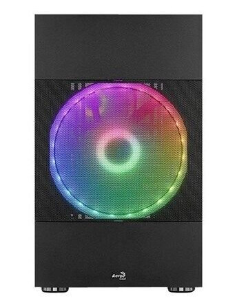 AeroCool Atomic-G-BK-v2 - Tempered Glass Edition - MT - micro ATX Svart AeroCool Atomic-G-BK-v2 - Tempered Glass Edition - MT - micro ATX Svart