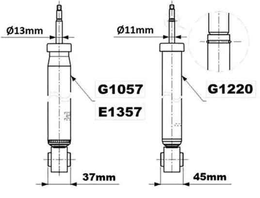 Støtdemper MONROE G1220 Støtdemper MONROE G1220