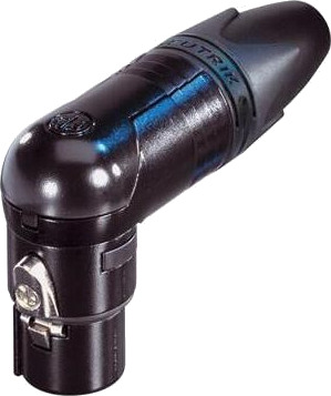 Neutrik Nc3frx-Bag Xlr Plugg 3p Hun Sort Vinkel Neutrik Nc3frx-Bag Xlr Plugg 3p Hun Sort Vinkel