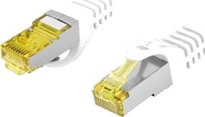 Lanberg Koblingskabel Rj 45 Cat 6A S/Ftp Ftp Hvit