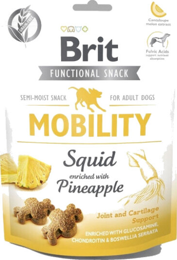 Brit Care Functional Snack Mobility Squid 150 g Leddhelse Hundemat