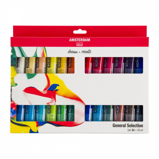 Amsterdam Akrylfarge Standard Set 24 x 20 ml
