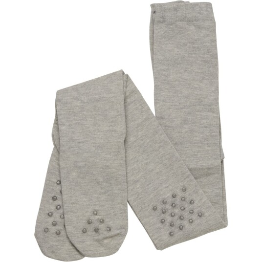 Minymo Light Grey Melange strømpebukser 80-86