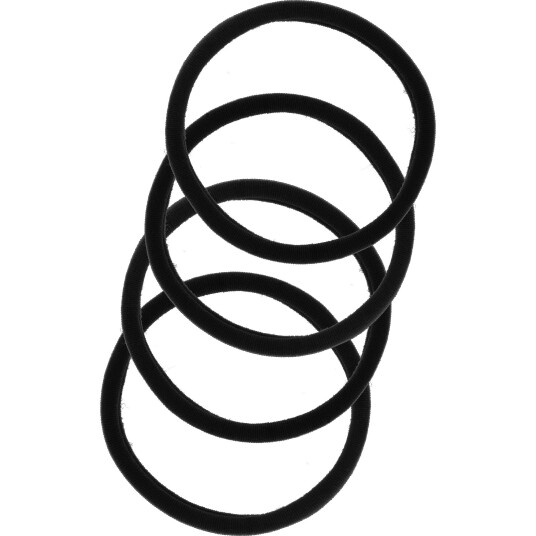 By Lyko 4-pack Soft Hair Ties Black
