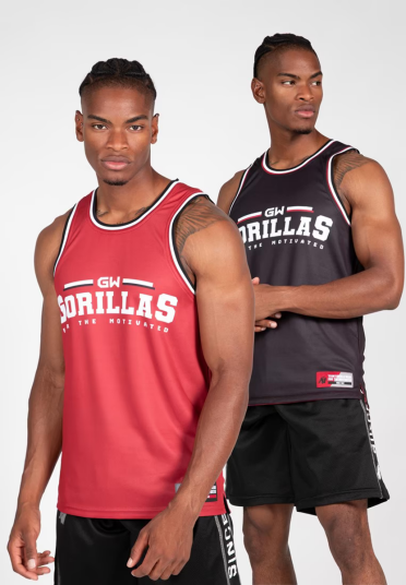 Gorilla Wear Keene Reversible Tank Top Red/Black M