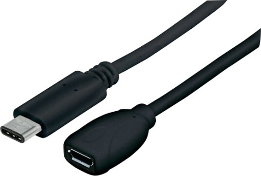 Manhattan 353335 0,15 M Micro-Usb B Usb C Usb 2.0 Hankjønn/Hunkjønn Sort