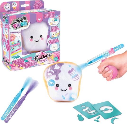 Airbrush Plush Kosedyr Mini - 10 cm - Hvit - Assortert Figurer