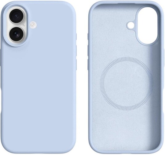 EIDERWOOD iPhone 17 2-i-1 Silikonog Hard Plast Deksel – MagSafe-kompatibelt – Babyblå