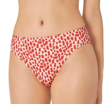 Sloggi Koh Tachai High Leg Bikini Brief Rød/Hvit  Small Dame