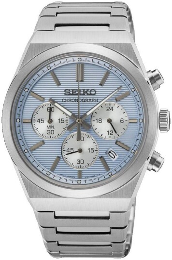 Seiko Herreklokke SSB459P1 Sport Blå/Stål Ø40 mm