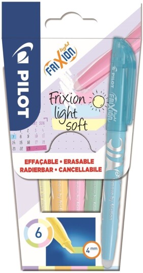 Tekstmarker Pilot Frixion Light Soft (6) Tekstmarker Pilot Frixion Light Soft (6)