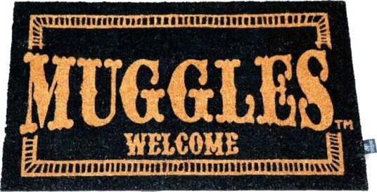 Muggles Welcome Dørmatte for entré slitesterkt materiale