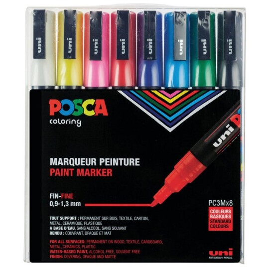 Posca Posca PC-3M  Set of 8