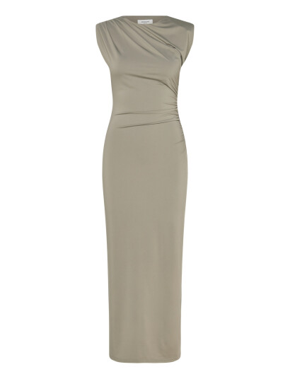 Rosemunde Rwbillie Sl Drape Long Dress   Khaki green   38
