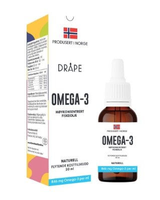 Dråpe omega 3 naturell 30 ml Dråpe omega 3 naturell 30 ml