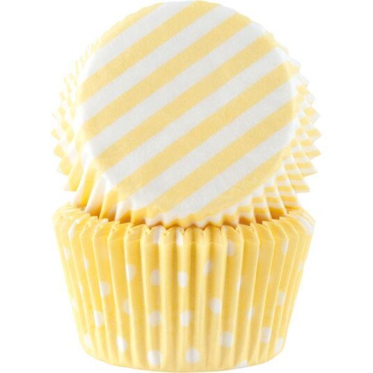Cacas Muffinsform 50 stk gul pastell Cacas Muffinsform 50 stk gul pastell
