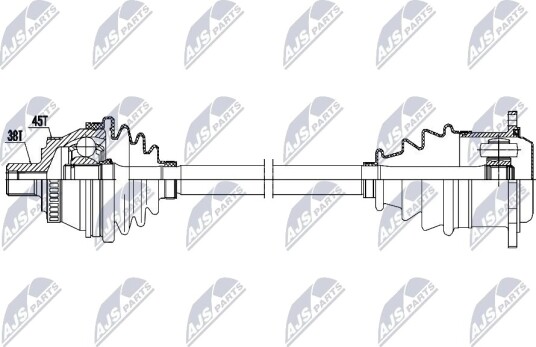 Nty Drivaksel NTY NPW AU 092 Nty Drivaksel NTY NPW AU 092