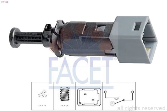 Bremselysbryter FACET 7.1150 Bremselysbryter FACET 7.1150