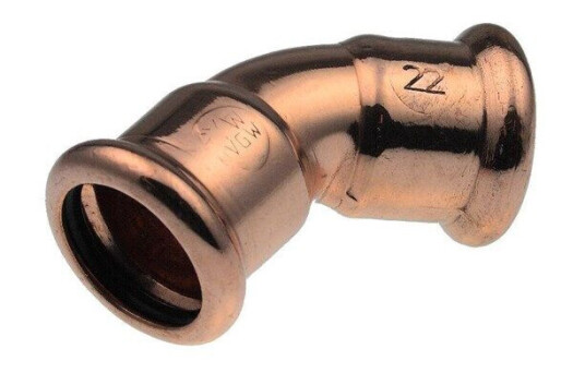 Vsh Fabrieken Xpress copper elbow 45 deg. ff 15 Vsh Fabrieken Xpress copper elbow 45 deg. ff 15