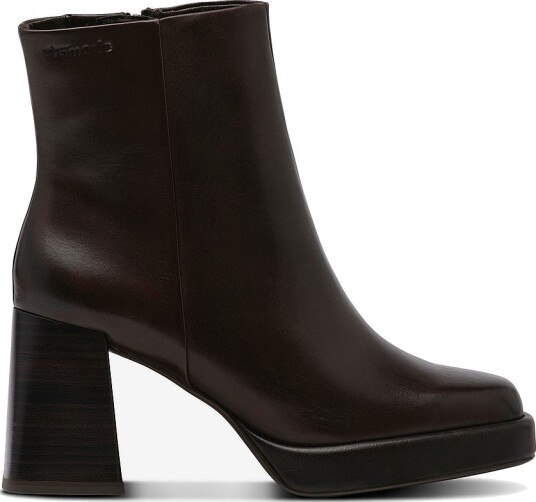 Tamaris   Boots i skinn   Brun