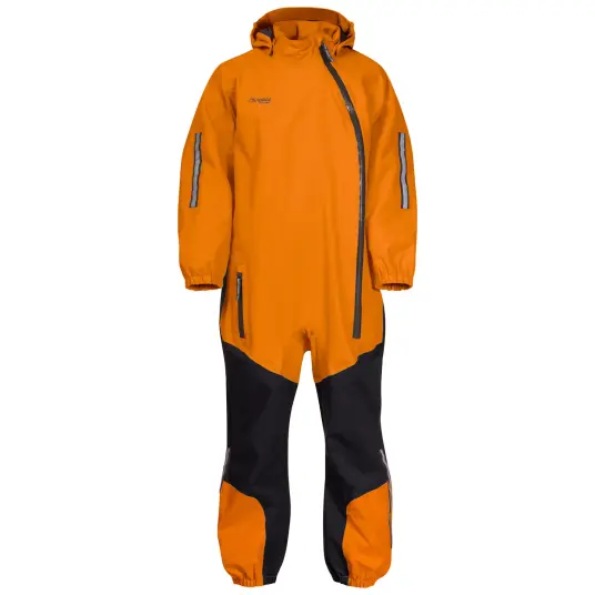 Bergans Kids' Lilletind Coverall 110, Cloudberry Yellow/Dark Shadow Grey Bergans Kids' Lilletind Coverall 110, Cloudberry Yellow/Dark Shadow Grey