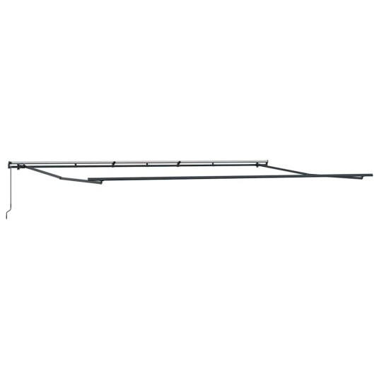 Manuell Uttrekkbar Markise Oransje og Brun 600x300 cm