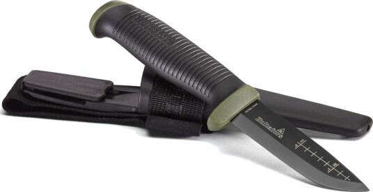 Hultafors Friluftskniv OK4 med Slire og Tennstål, 93 mm Stålblad Hultafors Friluftskniv OK4 med Slire og Tennstål, 93 mm Stålblad