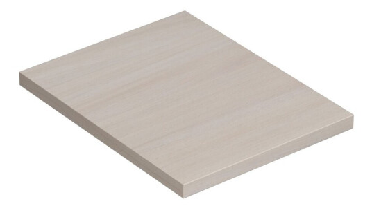 Dansani Calidris Benkeplate B40-240xh3xd51cm Hvit eik / 40cm