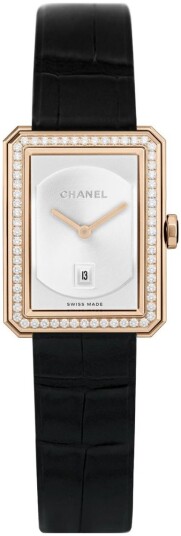 Chanel Dameklokke H4469 Boy Friend Beige/Lær