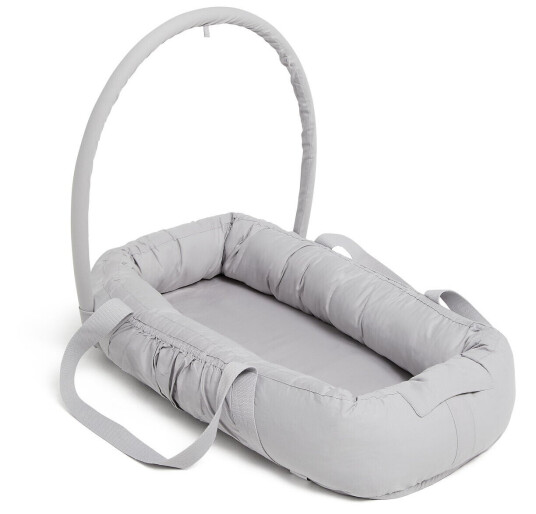 Alice &  Fox ASTRID Babynest med Håndtak Lysegrå