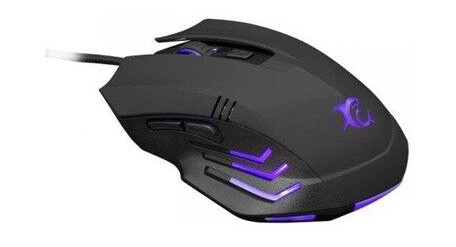 White Shark Hannibal Gamingmus 3200 DPI med 6 knapper - Svart