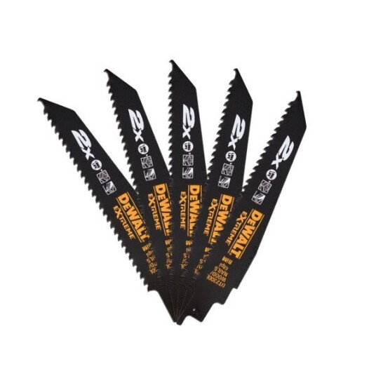 Dewalt DT2300L-QZ Tigersagblad 6 TPI, 5-pakning Dewalt DT2300L-QZ Tigersagblad 6 TPI, 5-pakning