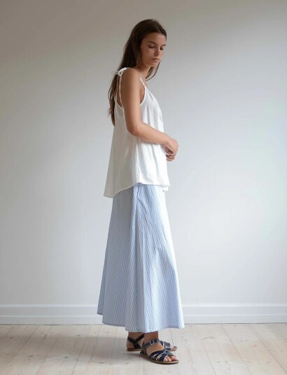 STUDIO FEDER Agnes Skirt Blue XS STUDIO FEDER Agnes Skirt Blue XS