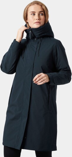 Helly Hansen Victoria Isolert Regnjakke Med Hette Dame Marineblå S