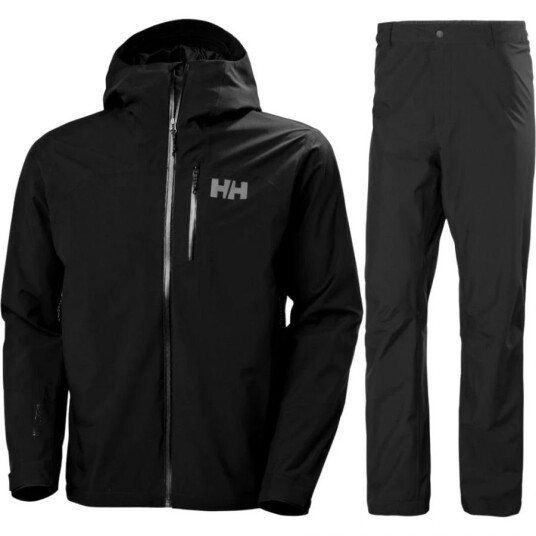 Helly Hansen Loke 2L skalljakke/skallbukse sett herre svart Helly Hansen Loke 2L skalljakke/skallbukse sett herre svart