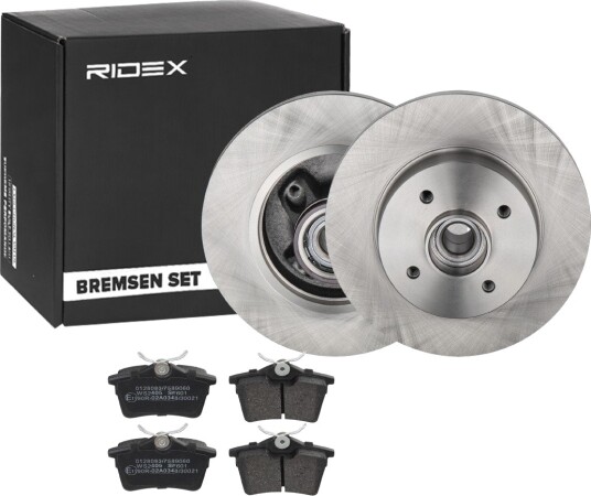 Bremseskiver og -klosser RIDEX 3405B0933