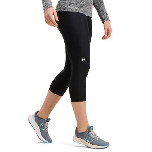 Under Armour Hg Armour Hi Capri Ns, capri-tights dame XS Black /  / White