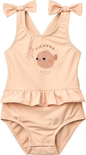 Liewood Amara Baby Swimsuit W Bow Pink 68