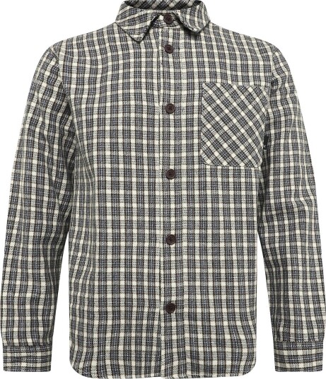 Clean Cut Copenhagen Julius Checked Overshirt   ECRU   M