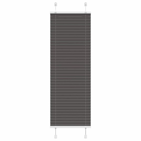 plisségardin sort 50x100 cm Stoff Bredde 49,4 Polyester