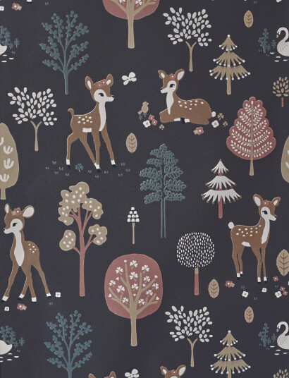 Majvillan Wallpaper Golden Woods Deep Grey Grey 1005X 53CM Majvillan Wallpaper Golden Woods Deep Grey Grey 1005X 53CM