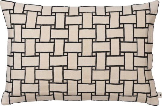 Lattice Pute 40x60 cm Off white/Sort Lattice Pute 40x60 cm Off white/Sort