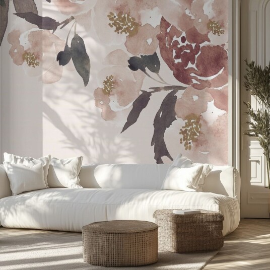 Tapet – Rustikk Villblomsterdesign Tapet – Rustikk Villblomsterdesign