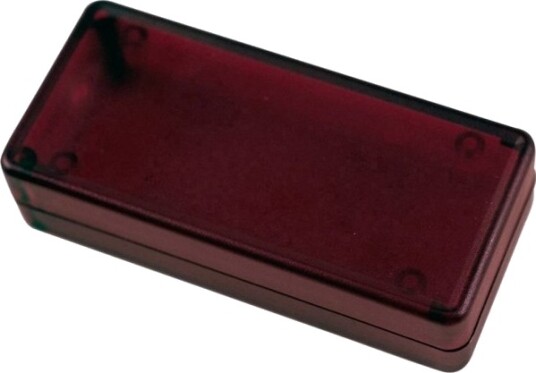 Hammond Electronics 1551CTRD 15 × 30 × 65 mm ABS Rød Transparent Kabinett