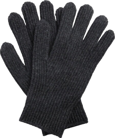 Barbour Barbour Danforth Knitted Gloves - CHARCOAL - L