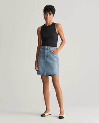 Gant Denimskjørt SEMI LIGHT BLUE WORN IN 42