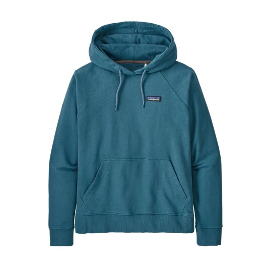 Patagonia W´S P-6 Label Organic Hoody Dame, Abb Abalone Blue, S Patagonia W´S P-6 Label Organic Hoody Dame, Abb Abalone Blue, S