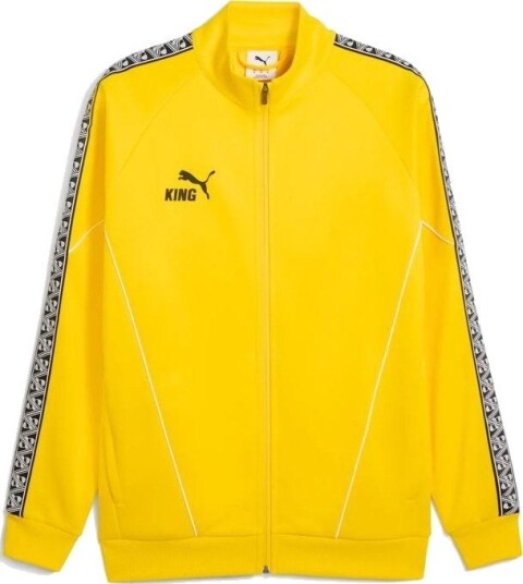 PUMA Treningsjakke Teamking Anthem Raskere Gul/PUMA Svart Barn størrelse 140 cm